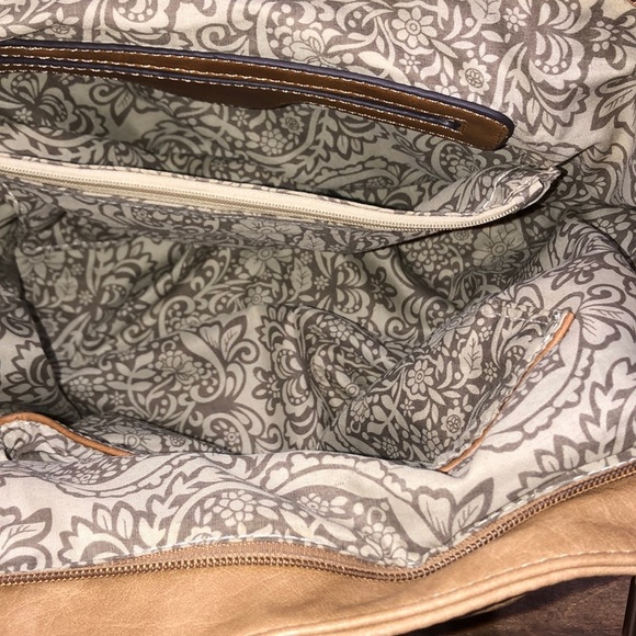 Tan faux leather boho handbag/purse - Picture 7 of 11